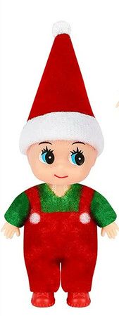 5pcs Blind box ELF ON SHELF Spirit Elf Doll Christmas Elf Baby Long Legs Doll Ornament Boys and Girls