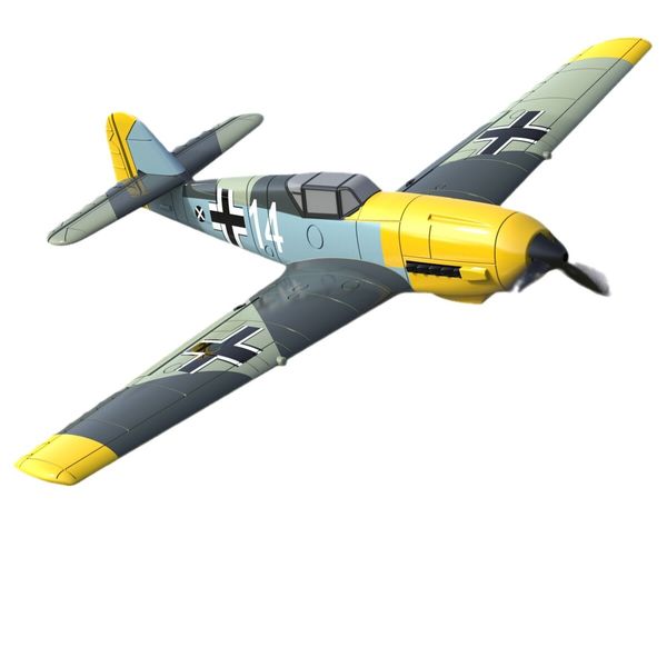 Remote Control RTF Airplane, 4 Channel 6-Axis Gyro Park Flyer RC Plane BF109, Aircraft Toy Gift for Beginners & Kids