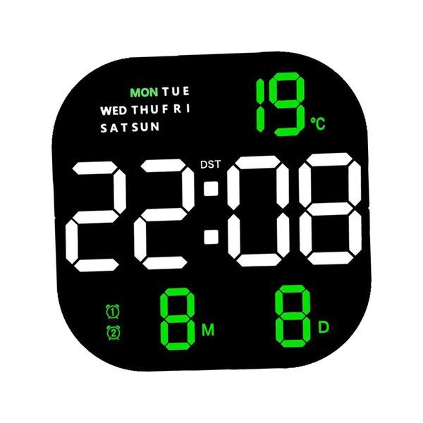 Extra Large Hanging Clock with Remote Control Day and Date for Elderly Clear Display USB Powered Digital Calendar Alarm Clock Dementia Alzheimers Clock