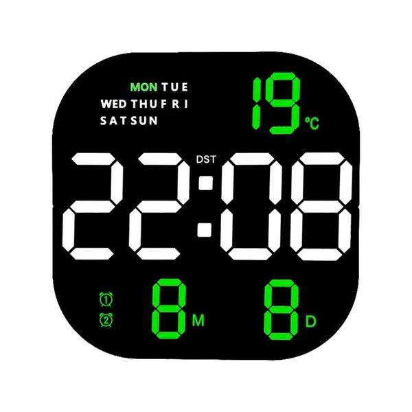 Extra Large Hanging Clock with Remote Control Day and Date for Elderly Clear Display USB Powered Digital Calendar Alarm Clock Dementia Alzheimers Clock