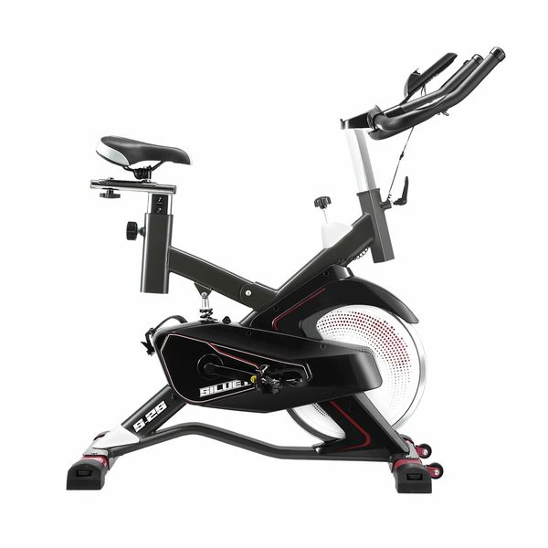 Home Gym Exercise Bike Commercial Stationary Spin Bicycle Pedal Exerciser Fitness Workout Equipment Indoor Cycling Machine LCD Adjustable Resistance