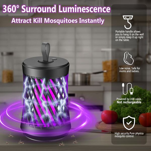 Bug Zapper Indoor,Fly Trap Indoor,Indoor Bug Fly Zapper,Mosquito Gnat Trap Killer Indoor Outdoor Use