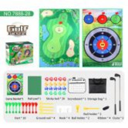 Golf Chipping Game, Golf Game with Golf Hitting Mat and Other Golf Accessories Indoor Outdoor Games for Kids Home Backyard Office