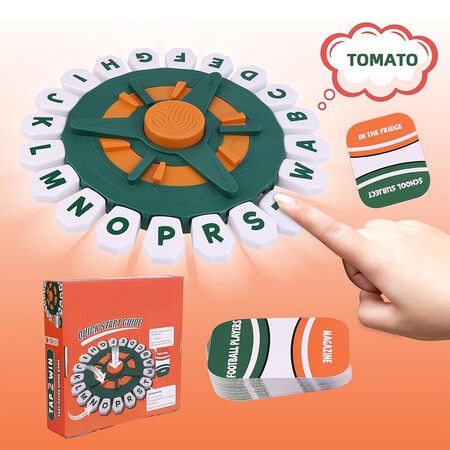 Word Game, Fast Paced Family and Party Board Game For Kids and Men Women, 2 to 8 players for Ages 8 up