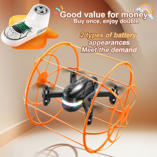 New Mini Drone With Light Climb Wall Toy Remote Control Helicopter Rc Plane Dron Quadcopter RC Toys Boys Gift For Kids