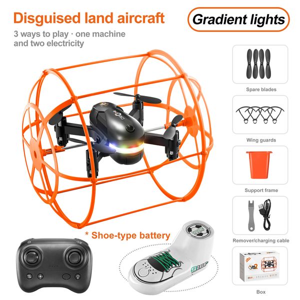 New Mini Drone With Light Climb Wall Toy Remote Control Helicopter Rc Plane Dron Quadcopter RC Toys Boys Gift For Kids