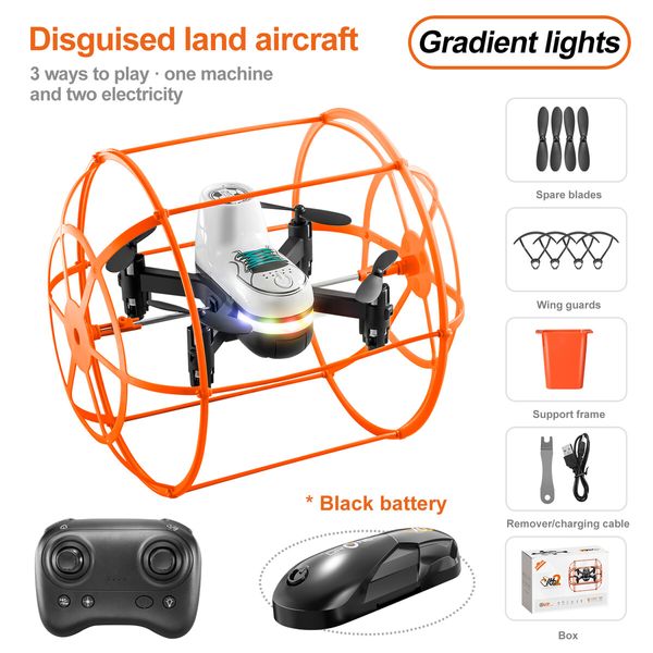 New Mini Drone With Light Climb Wall Toy Remote Control Helicopter Rc Plane Dron Quadcopter RC Toys Boys Gift For Kids