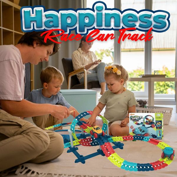 Electric 360 Degree Anti-Gravity Racing Play Machine Track with Rechargeable Roll-Up Puzzle Tracks for Kids (170 Pcs)