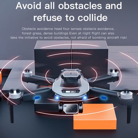 8K HD Dual Camera Drone Optical Flow Obstacle Avoidance Brushless Motor Professional Foldable Quadcopter Toys