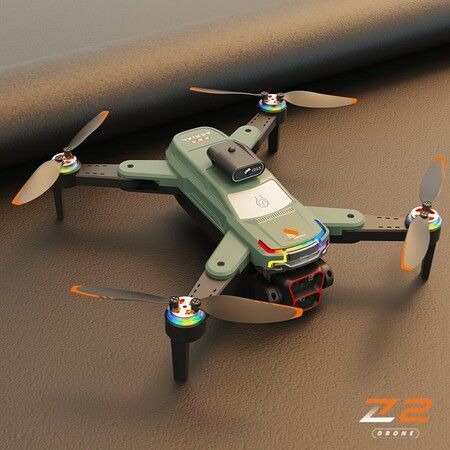 4K HD Camera RC Drone 2.4G WIFI FPV 15mins Flight Time Brushless Foldable Quadcopter RTF Color Green