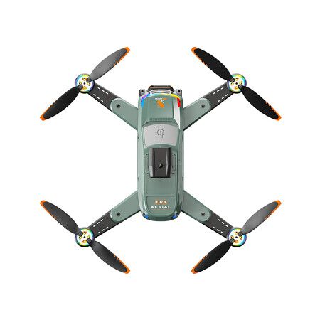 4K HD Camera RC Drone 2.4G WIFI FPV 15mins Flight Time Brushless Foldable Quadcopter RTF Color Green