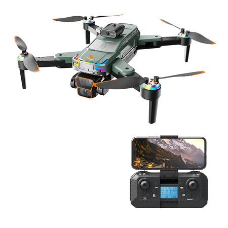 4K HD Camera RC Drone 2.4G WIFI FPV 15mins Flight Time Brushless Foldable Quadcopter RTF Color Green