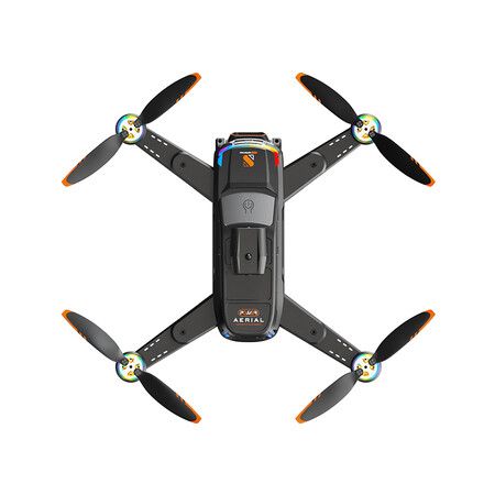 4K HD Dual Camera RC Drone 2.4G WIFI FPV 15mins Flight Time Brushless Foldable Quadcopter RTF Color Black