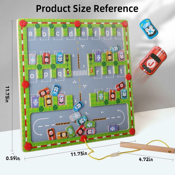 Magnetic Maze Alphabet Learning Toys, Montessori Toys  Sensory Toys Fine Motor Skills Educational Toys for Kids Ages 3+
