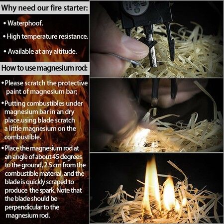 2p Paracord Survival Bracelet Survival Kit Practical Fire Starter Waterproof SOS Light Compass Whistle Adjustable Outdoor Ultimate Tactical Gift for Teens