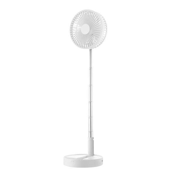 Portable Foldable Desk Fan Pedestal Floor Stand Table Air Cooler USB Power Bank 3600mAh Rechargeable Battery 4 Speeds for Summer Cooling Camping