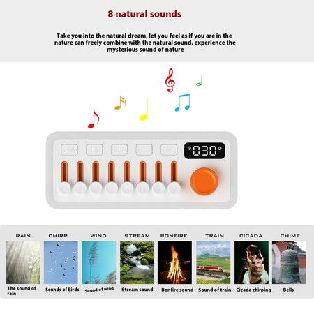 Bluetooth Audio Light with RGB Atmosphere White Noise Machine Portable RGB Speaker for Outdoor Adventures and Parties Gift For Teens