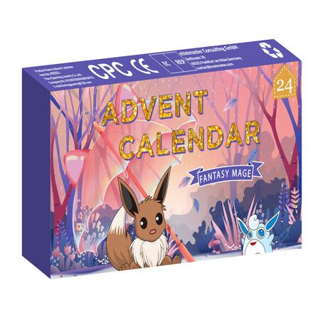 PokEmon NEW  Holiday Advent Calendar with 24 Gifts  Christmas Playset for Kids Characters Include 2" Pikachu, Bulbasaur, Charmander  e  Toy Figures