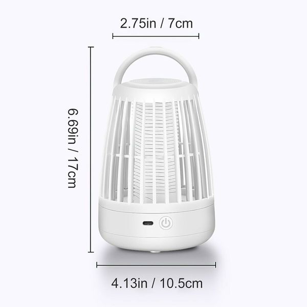 Mosquito Bug Zapper Indoor Bug Zapper with LED Light, Electronic Mosquito Repellent Lamp, Flying Insect Trap for Home Bedroom Outdoor Camping