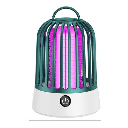 Electric Mosquito Zapper, Portable Rechargeable Bug Zapper, Waterproof Insect Killer, Electric Fly Zapper for Home, Patio, Camping (Green)