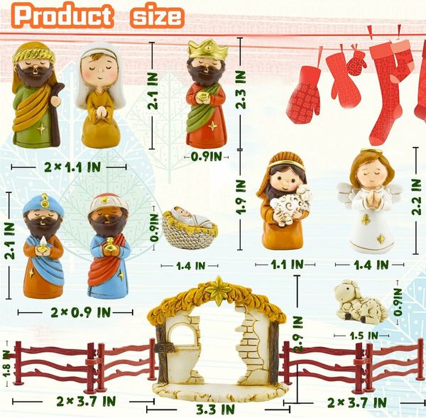 Nativity Advent Calendar  Nativity Set for Kids Christmas Advent Calendar for Kids Boys Girls Teens Toddler Children Christian Religious Advent Calendar Gifts Toy