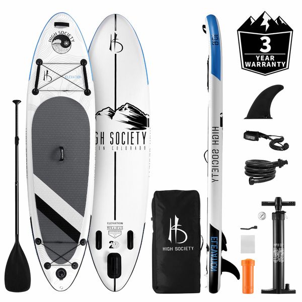 Stand Up Paddle Board Inflatable SUP Surfboard Paddleboarding Kayak Surfing Standing Adventure Accessories Pump 10.6ft 320cm