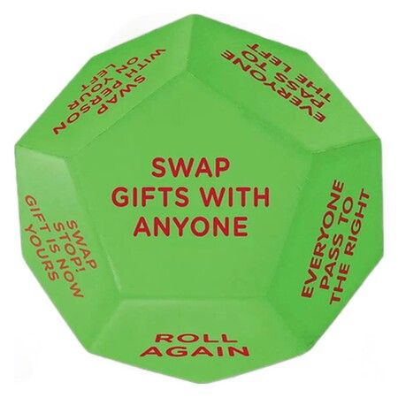 Santa Swap Gift Exchange Dice Game,Christmas Games for Family, Exchange Dice Game,12 Different Sides Gift Exchange Game,For Family Party