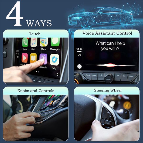 Wireless Carplay Adapter for iPhone,Upgrade USB CarPlay Wireless Stick,Easy Plug & Play,Compatible with Cars from 2016 & iPhone iOS 10+