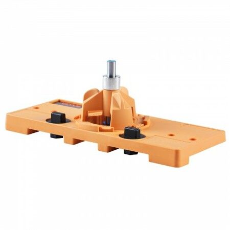 Concealed Hinge Jig, Cabinet Hinge Jig with C-Type Clamp and Accessories, PA66 Nylon and Steel Material, Accurate Hinge Drill Jig Woodworking Tool for Doors Cabinets Hinges Mounting