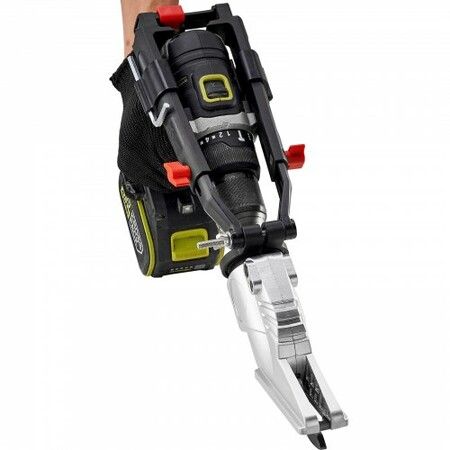 Board Cutter Drill Attachment, Board Shears Attachment with 360 Degree Pivoting Head, for Cutting Max. 0.5" Fiber Cement and 0.47" Plasterboard, Applicable with Most 1500-3000RPM Electric Drill