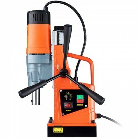 Magnetic Drill, 1550W 1.57" Boring Diameter, 2922lbf/13000N Portable Electric Mag Drill Press with Variable Speed, 500 RPM Drilling Machine for any Surface Home Improvement Industry Railway