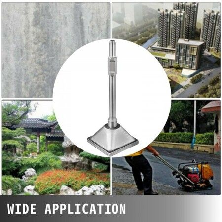 Jack Hammer 1-1/8鈥?Tamper Shank, Dirt Tamper 6x6鈥?Compactor Plate with Electric Chisel Dirt Compactor, Demolition Jackhammer Bits Solid Compactor Breaker Hammer Concrete Tamper Asphalt Tools