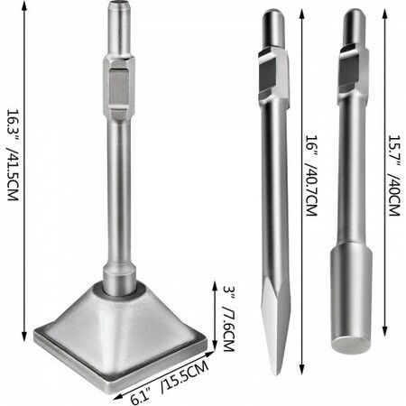 Jack Hammer 1-1/8鈥?Tamper Shank, Dirt Tamper 6x6鈥?Compactor Plate with Electric Chisel Dirt Compactor, Demolition Jackhammer Bits Solid Compactor Breaker Hammer Concrete Tamper Asphalt Tools