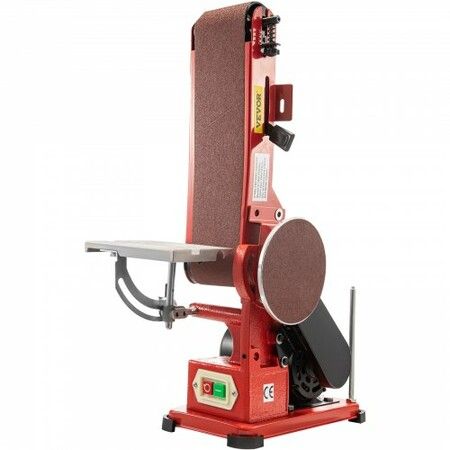 Belt Sander 4" x 36", Disc Combo Sander 6",Electric Adjustable Bench Belt Sander 375W,Grinder Bench Sanding Machine With 4 Rubber Foot Pad