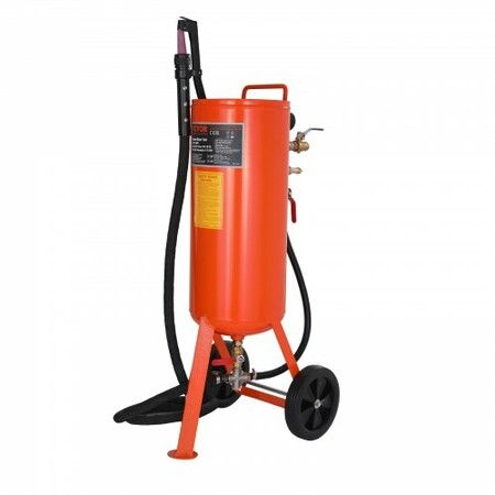 10 Gallon Heavy-Duty Sand Blaster 60-110 PSI with 2 Nozzles & 7.5ft Hose