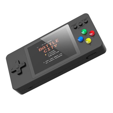 Portable Game Console, K8 Model, 500 Classic FC Games, Support Rechargeable Battery to Connect with TV (Black)