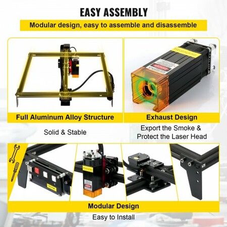 Desktop Laser Engraver 12.2"x11.8" Large Engraving Area 5.5W Laser Power