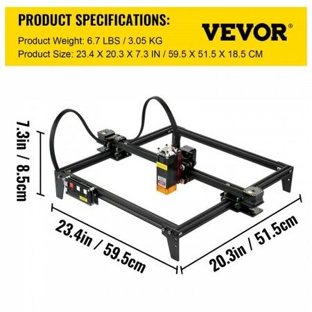 Desktop Laser Engraver 12.2"x11.8" Large Engraving Area 5.5W Laser Power