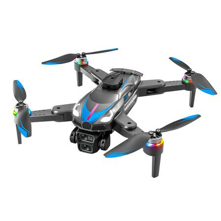 8K Dual Camera Drone 2.4G Brushless Optical Flow Obstacle Avoidance Aerial Photography Drone Color Silver And Blue