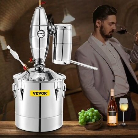 Wine Boiler Water Alcohol Distiller 13.2 Gallon Moonshine Still for Wine Maker