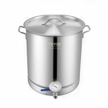 Stainless Steel Home Brew Kettle Set 16Gal Beer Stock Pot with Accessories