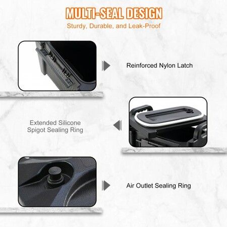 Insulated Beverage Dispenser, 18.9 L, Food-grade LDPE Hot and Cold Beverage Server, Thermal Drink Dispenser Cooler with 23 mm PU Layer Two-Stage Faucet Handle, for Restaurant Drink Shop