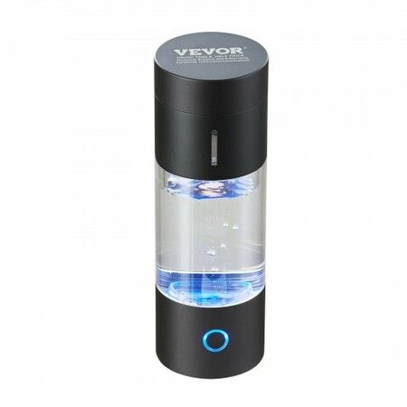 Hydrogen Water Bottle Generator, 230 ml / 8.1 oz Capacity Portable Hydrogen Water Maker, SPE Technology Hydrogen Rich Water Ionizer Machine with Nasal Inhalation Tube and Self-Cleaning