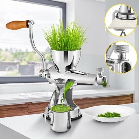 Wheatgrass Manual Hand Operated Juicer Stainless Fruit Vegetable Grinder