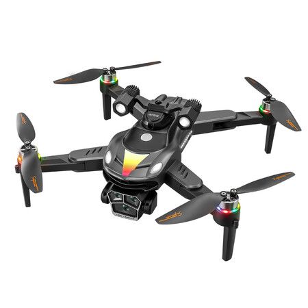 8K HD Aerial Dual Cameras Drone Optical Flow Positioning Avoidance WIFI Brushless Motor GPS Quadcopter Color Black And Grey