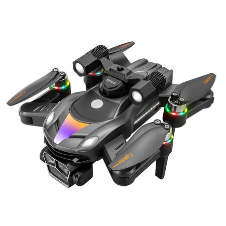 8K HD Aerial Dual Cameras Drone Optical Flow Positioning Avoidance WIFI Brushless Motor GPS Quadcopter Color Black And Grey