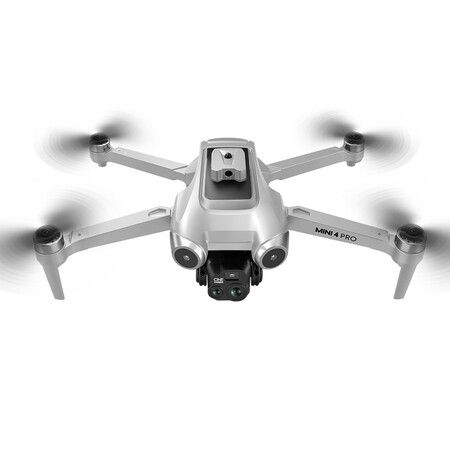 8K HD Dual Cameras Drone Professional Optical flow Positionin WIFI FPV GPS Dron RC Quadcopter Toy Color Silver