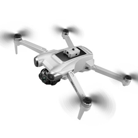 8K HD Dual Cameras Drone Professional Optical flow Positionin WIFI FPV GPS Dron RC Quadcopter Toy Color Silver