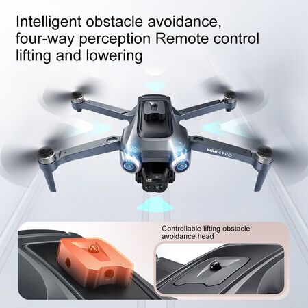 8K HD Dual Cameras Drone Professional Optical flow Positionin WIFI FPV GPS Dron RC Quadcopter Toy Color Silver