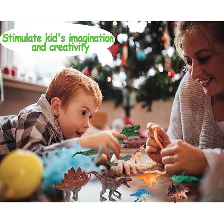 Advent Calendar，Jurassic Park Advent Calendar with Playmat Rug for Boys, Kids and Toddlers, Mini Dinos for 4 5 6 7 8 Years Old